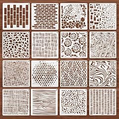 16pcs stencils crafts for sale  Delivered anywhere in UK