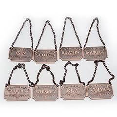 8pcs decanter tags for sale  Delivered anywhere in UK