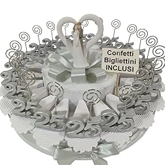 Torta bomboniere anniversario usato  Spedito ovunque in Italia 