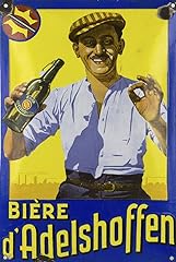 Bière adelshoffen affiche d'occasion  Livré partout en France