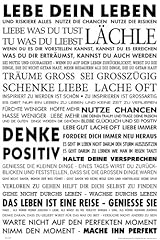 Empireposter motivational lebe gebraucht kaufen  Wird an jeden Ort in Deutschland