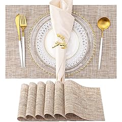 Placemats set washable for sale  Delivered anywhere in USA 
