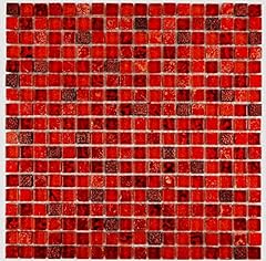 Mosaikfliese rot glasmosaik gebraucht kaufen  Wird an jeden Ort in Deutschland