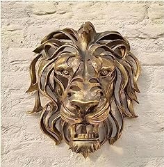 Resin lion head for sale  Delivered anywhere in UK