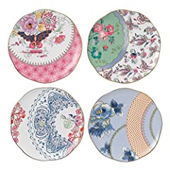Wedgwood Harlequin Butterfly Bloom Plates, 8.25-Inch, for sale  Delivered anywhere in Canada