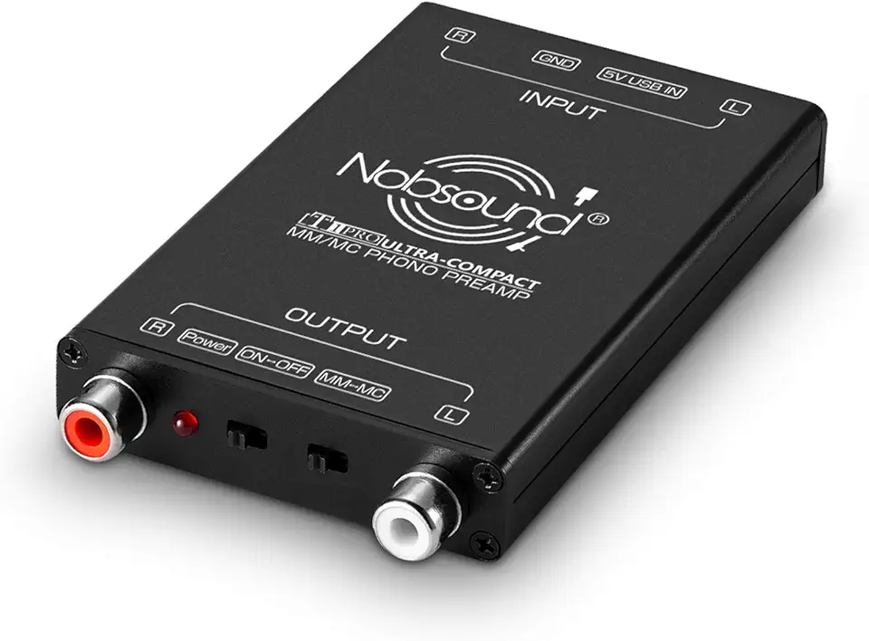 Nobsound T1 Pro MM MC Phono Platenspeler voorversterker stereo mini turntafel preamplifier phonograaf voorversterker tweedehands  