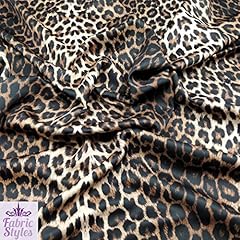 Fs005 leopard fabric for sale  Delivered anywhere in Ireland