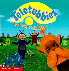 Four happy teletubbies for sale  Delivered anywhere in USA 