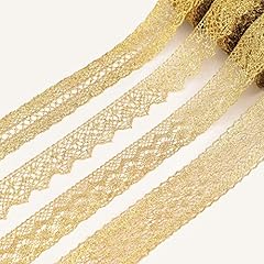 Gold lace trim for sale  Delivered anywhere in USA 