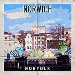 Norwich retro poster for sale  Delivered anywhere in UK