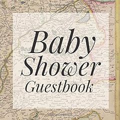 Baby Shower Guestbook: Vintage Antique Retro Map Atlas for sale  Delivered anywhere in Canada