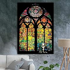 bedroom wall decor Banksy Stained Glass Window Churchs for sale  Delivered anywhere in Canada
