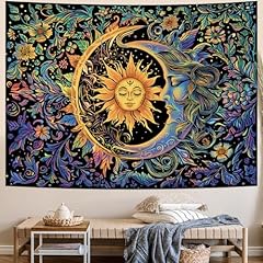 Sun moon tapestry for sale  Delivered anywhere in USA 