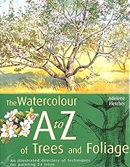 Watercolour trees foliage for sale  Delivered anywhere in UK