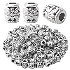 100pcs Antique Silver Bead Spacer Alloy Tube Beads for sale  Delivered anywhere in Canada