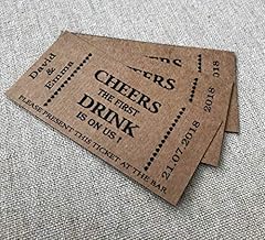 Wedding drink tokens for sale  Delivered anywhere in UK