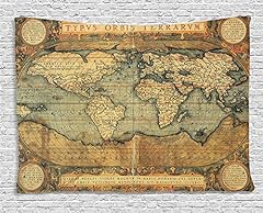 Ambesonne map tapestry for sale  Delivered anywhere in USA 