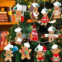 12pcs gingerbread christmas for sale  Delivered anywhere in USA 