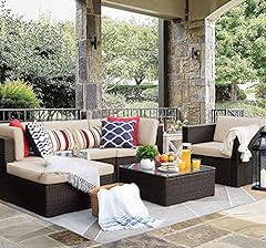 Flamaker 6 Pieces Patio Furniture Set Outdoor Sectional for sale  Delivered anywhere in USA 