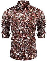 Coofandy men paisley for sale  Delivered anywhere in USA 