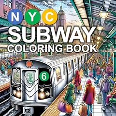 Nyc subway coloring for sale  Delivered anywhere in USA 