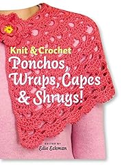 Knit crochet ponchos for sale  Delivered anywhere in USA 