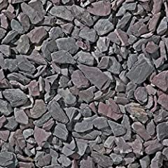 Decorative AGGREGATES Plum Slate CHIPPINGS 40MM 25KG for sale  Delivered anywhere in UK