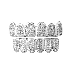 Gold silver grillz usato  Spedito ovunque in Italia 