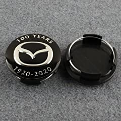 YGLFXEU 4 Pieces Car Hub Centre Caps, for Mazda 2 3, used for sale  Delivered anywhere in UK