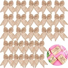 Pieces burlap bows for sale  Delivered anywhere in USA 