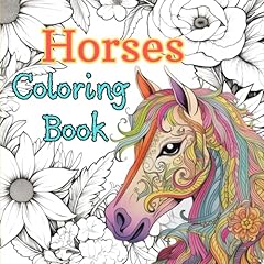 Horses coloring book for sale  Delivered anywhere in UK