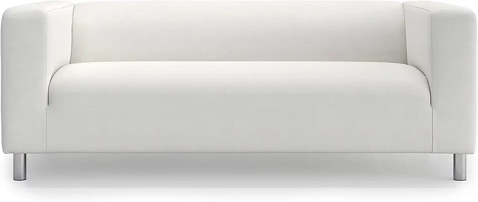 Masters of Covers Reservsoffskydd för IKEA Klippan 2-sits, Loveseat, sofföverdrag, 180 x 85 x 58 cm (vit, bomull) till salu  