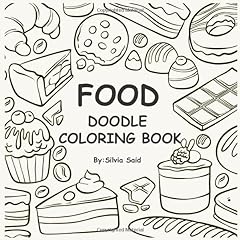Food doodle coloring for sale  Delivered anywhere in UK