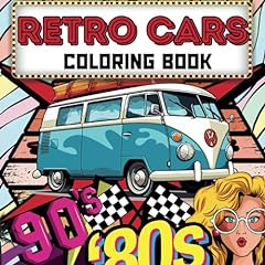 Retro cars coloring for sale  Delivered anywhere in Ireland