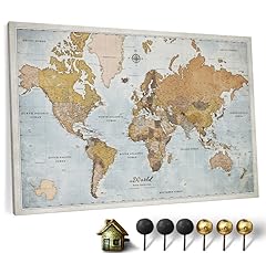Canvas map cork for sale  Delivered anywhere in UK