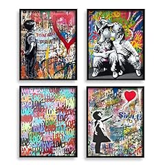 Banksy graffiti canvas for sale  Delivered anywhere in USA 