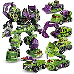 JINSP Transformers Toys, 34CM KO Version G1 Devastator Action Figure Excavator Rescue Scraper Hook Suit Collection Car Model Kid Toys NBK Transformation Robot,Children's Gifts Birthday Gifts for sale  Delivered anywhere in Canada