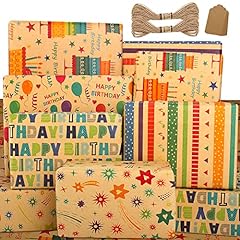 Wrapping paper birthday for sale  Delivered anywhere in UK