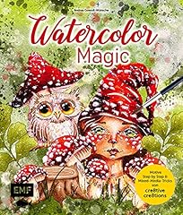 Watercolor magic fantasievolle d'occasion  Livré partout en France