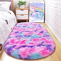 Junovo fluffy oval for sale  Delivered anywhere in USA 