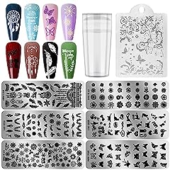 6pcs nail stamping for sale  Delivered anywhere in Ireland