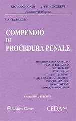 Compendio procedura penale usato  Spedito ovunque in Italia 