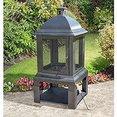 Log Wood Burner Boxed Firepit Chiminea Summer BBQ Party. for sale  Delivered anywhere in UK