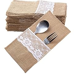 Stück jute bestecktaschen gebraucht kaufen  Wird an jeden Ort in Deutschland