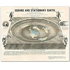 Flat earth map for sale  Delivered anywhere in USA 