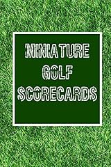 Miniature golf scorecards d'occasion  Livré partout en France