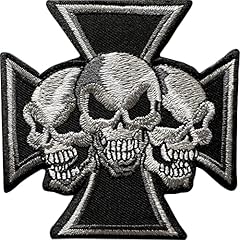 Skull black cross for sale  Delivered anywhere in UK