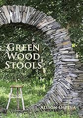 Green wood stools for sale  Delivered anywhere in USA 