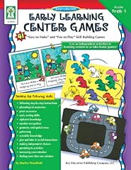 Early Learning Center Games, Grades Pk - 1: 41 "easy-To-Make" for sale  Delivered anywhere in UK