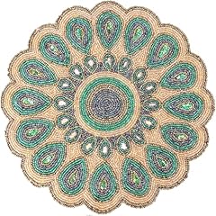 Cleentable round beaded for sale  Delivered anywhere in USA 